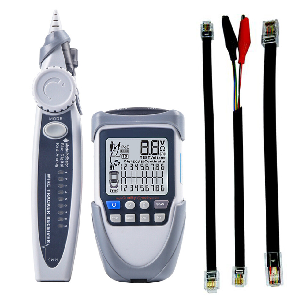 Handheld Portable Network Cable Tester LCD Large Screen Display Digital Z8K7