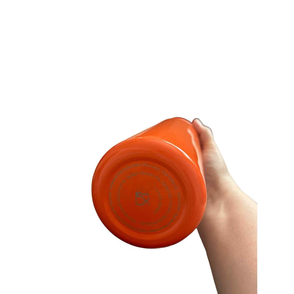 Dunkin Donuts 24oz Orange hydration bottle with carabiner