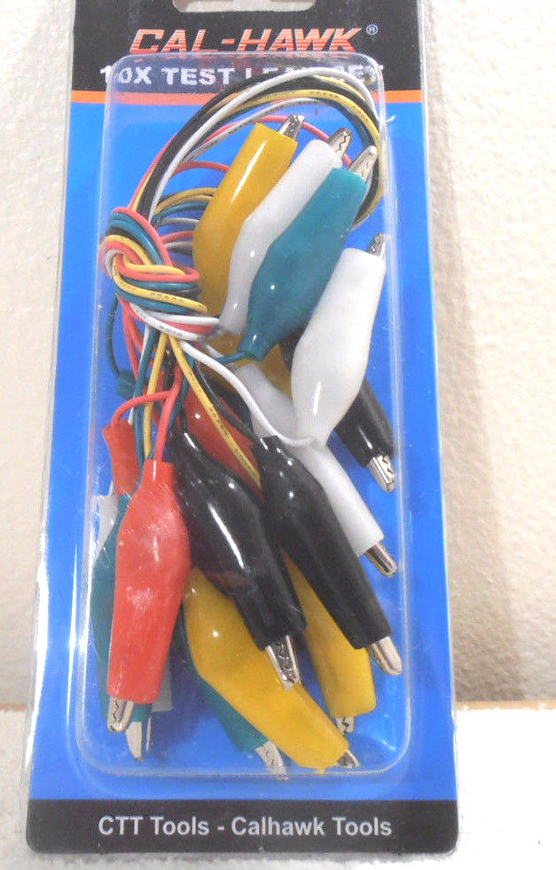 ALIGATOR TEST LEADS 10-14" INCH ALLIGATOR/ROACH CLIP TEST LEADS JUMPER WIRE CZAT