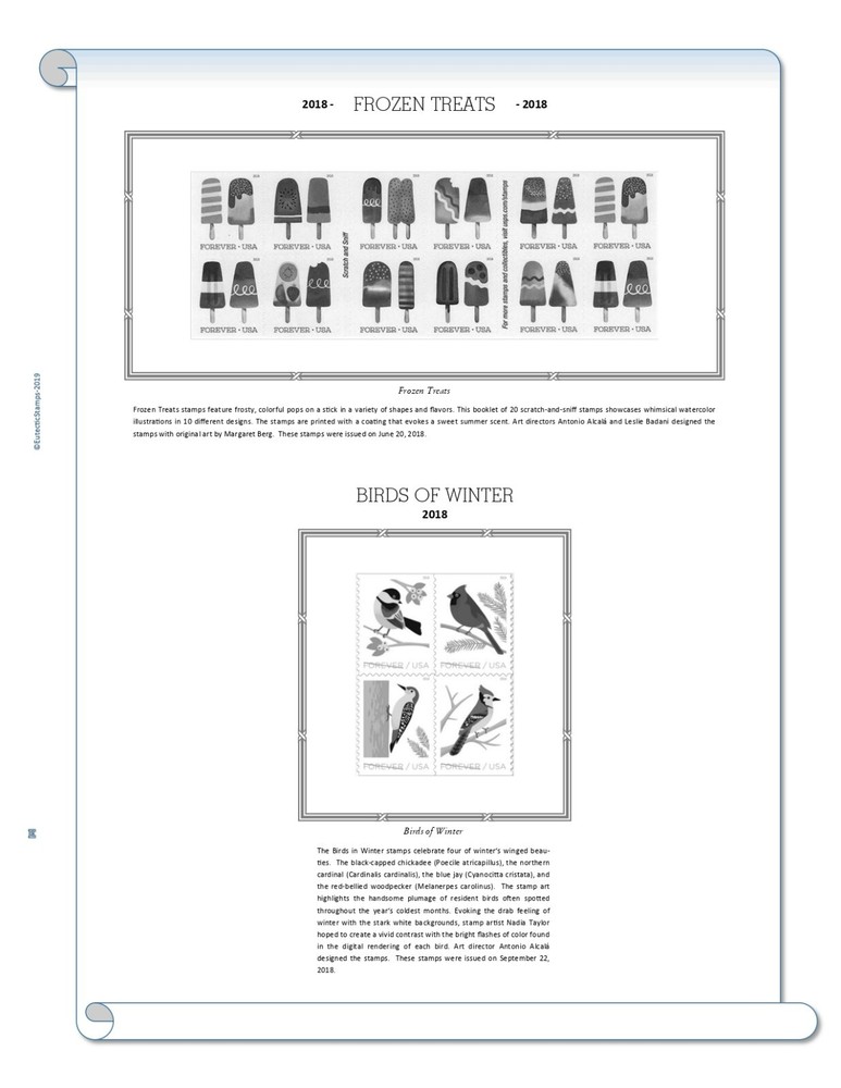 2018 U.S. Regular Issue Singles SIMPLIFIED Supplement (White Ace Alternative)