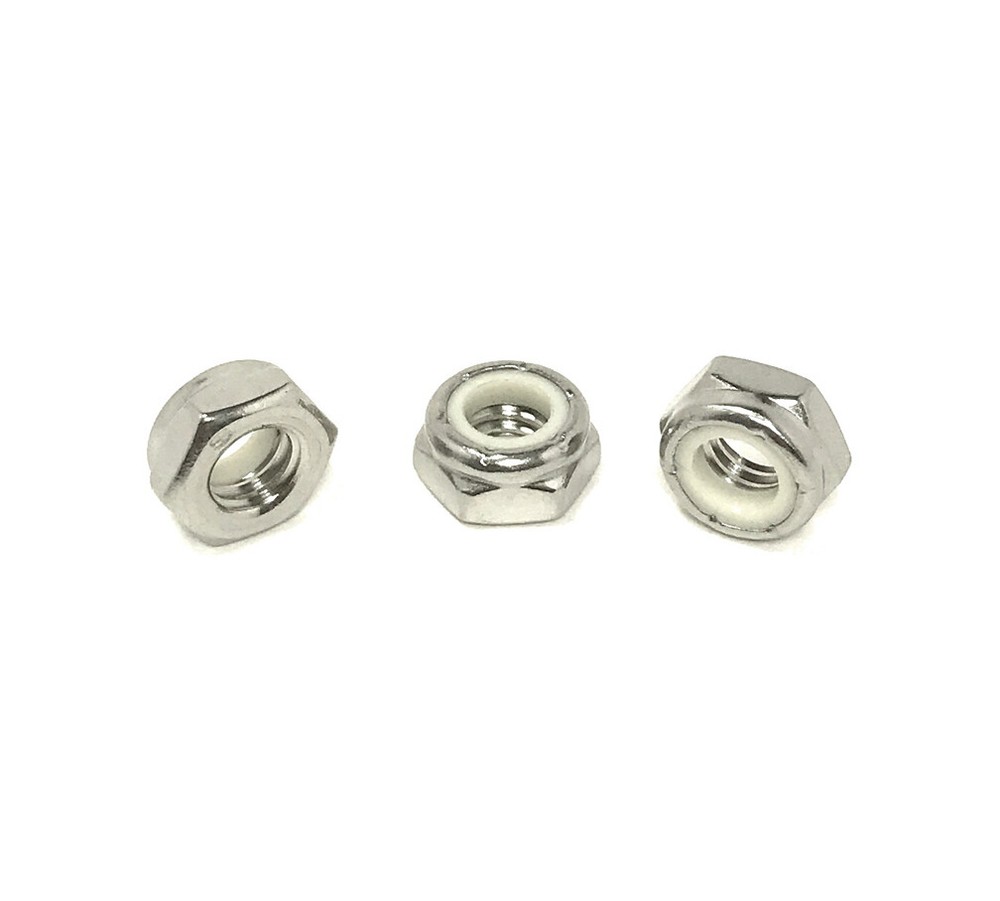 (50) 5/16-18 Stainless Steel Nylon Insert Jam Thin Nuts NTE Locking Nuts
