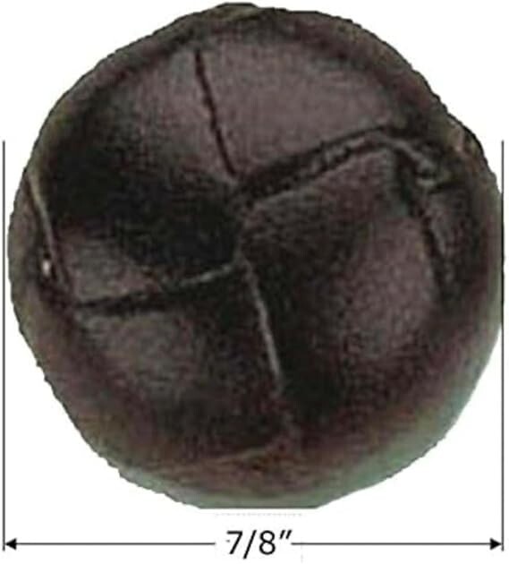 ATbutton Brand 4 Large (7/8 inch), Brown, Genuine Leather Buttons- Hand Crafted