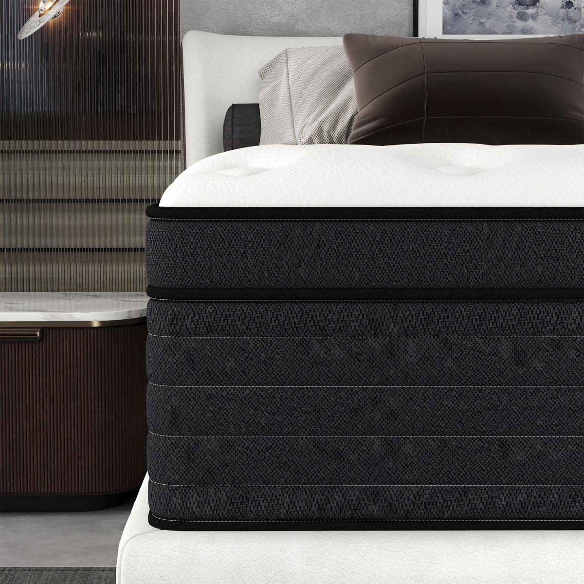 14"/12" Mattress Hybrid Spring Comfy Mattress in A Box Twin Full Queen King Size