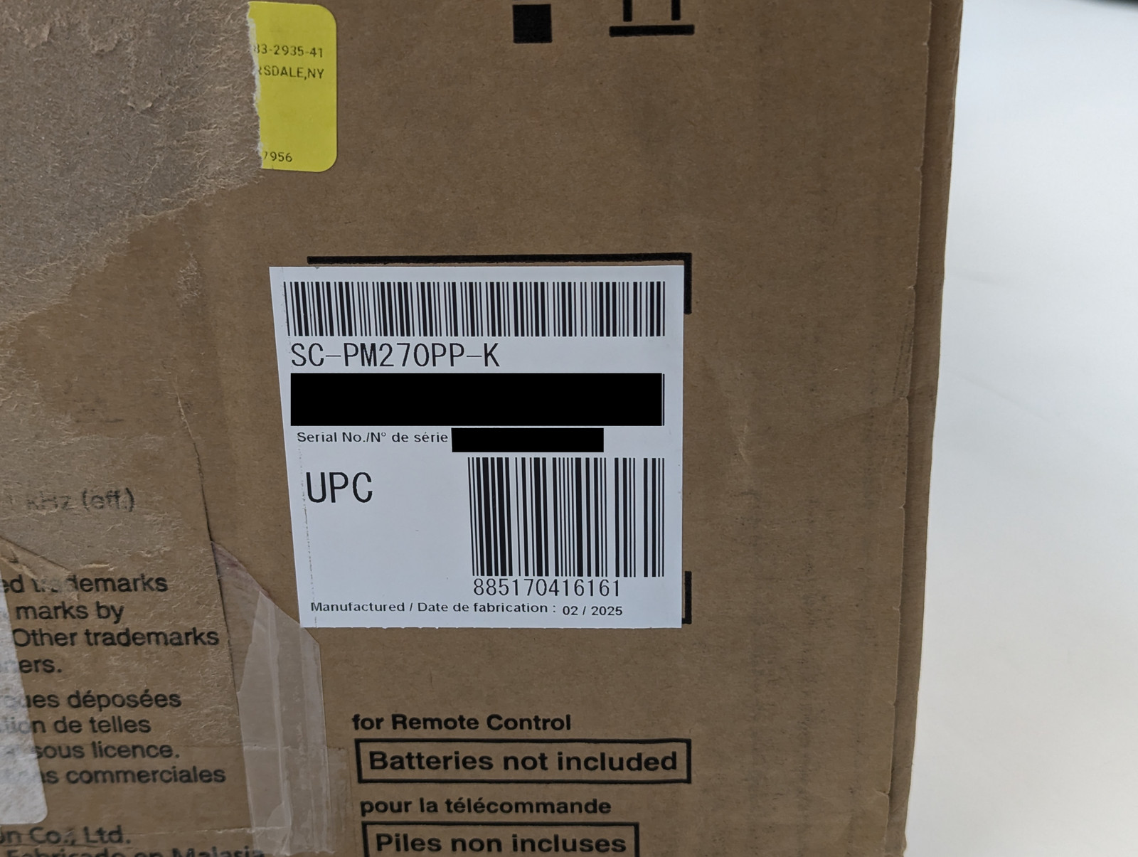 Panasonic Compact Stereo System w/ CD, Bluetooth & FM Radio (SC-PM270PP-K) Black