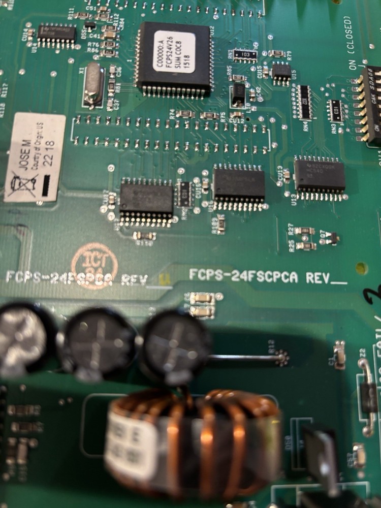 FCPS-24FSPCA Rev U Controller PCB Board Fully Tested