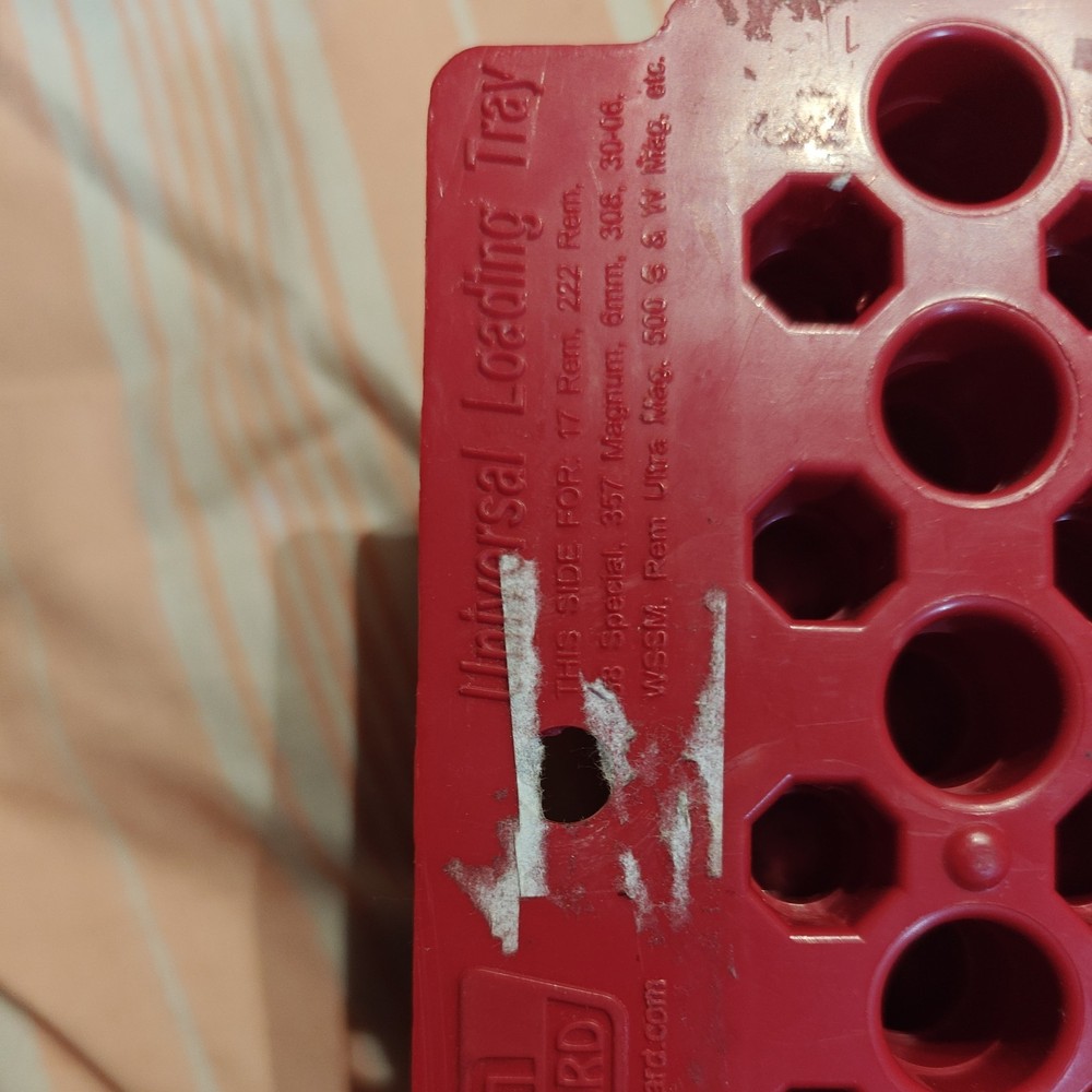 2 MTM universal plastic loading block, reloading cartridge trays