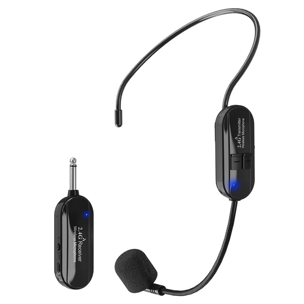 2.4G,Wireless Microphone Headset 160FT Range Mic System For Teach Outdoor Speech