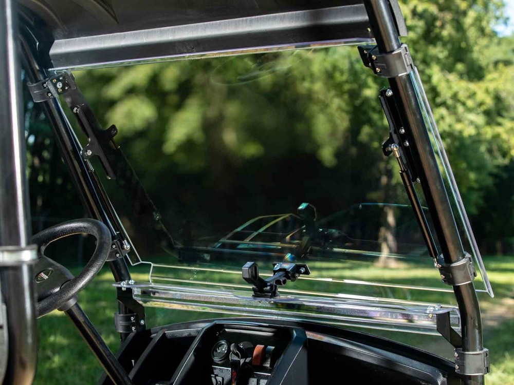 SuperATV Clear Scratch Resistant Flip Windshield for Tracker OX400 (2020+)