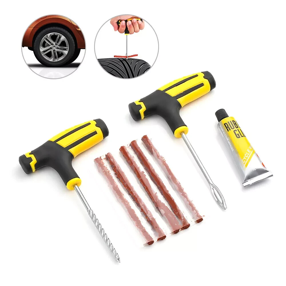68pc Tire Repair Kit DIY Flat Tire Repair Car Truck Motorcycle Home Plug Patch