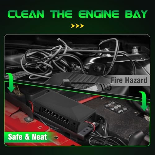 8 Gang Wireless Switch Panel BC80, 164Ft Remote with 4 8 Gang Switch Panel