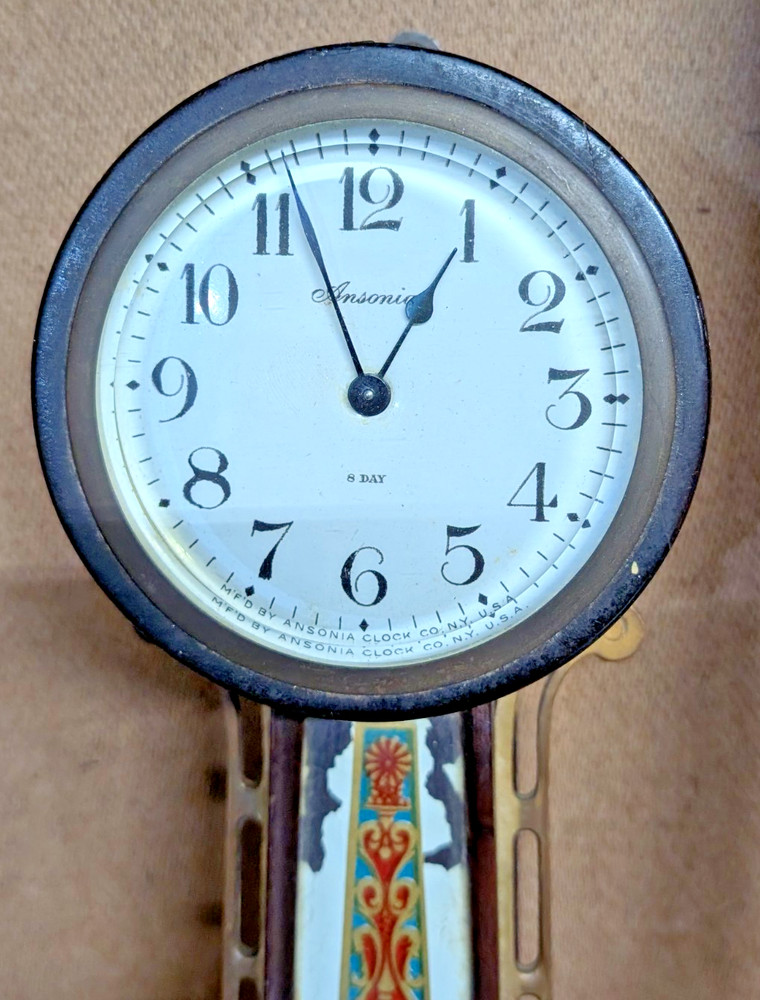 Vintage 8 Day Banjo Clock