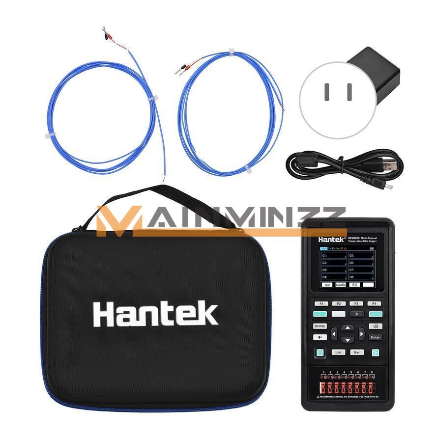 1PCS NEW Hantek HTM208B 8-channel Data Logger Rechargeable Handheld tester