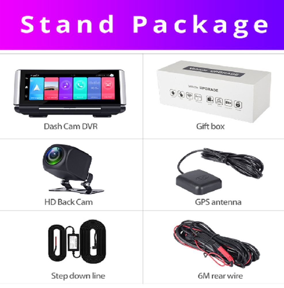 Dash Camera Car DVR Video Recorder Dual Lens Navigation G-sensor ADAS G-sensor