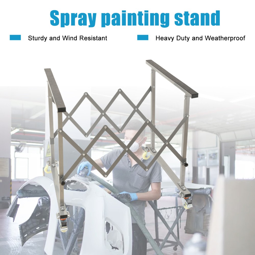 Telescopic Universal Paint Stand Adjustable Mobile Automotive Panel Paint Rack