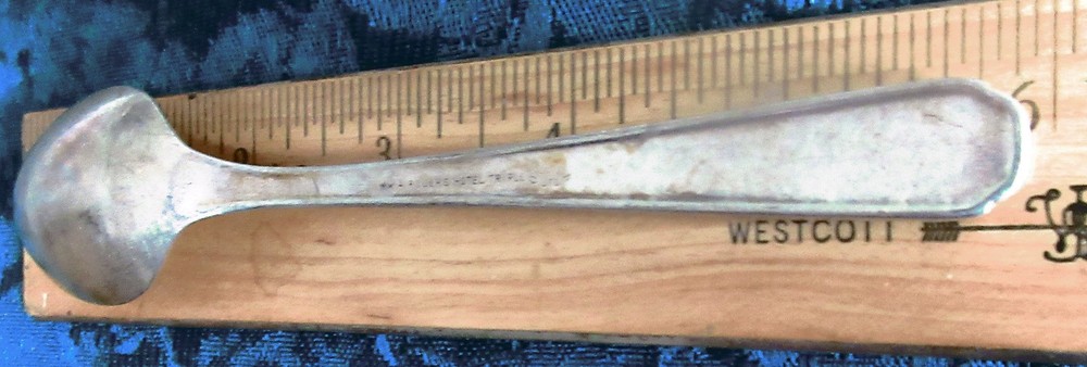 Vtg Bishops Restaurant Flatware Historic Mid-West Chain 5 Iced Tea Fork Teaspoon