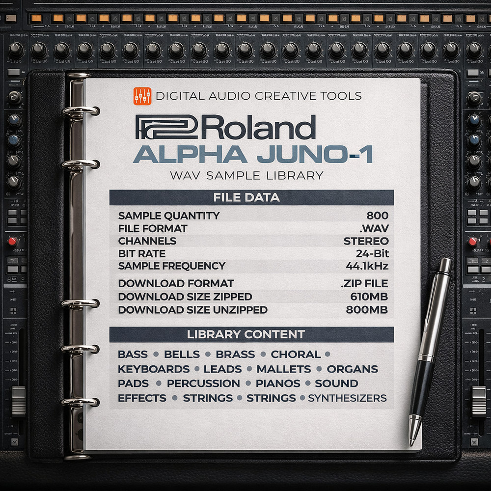 Roland Alpha Juno-1 Synthesizer Sample Library