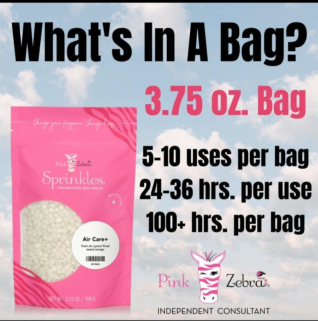 Pink Zebra wax Sprinkles - NEW - Factory Sealed 3.75 oz.Bags !