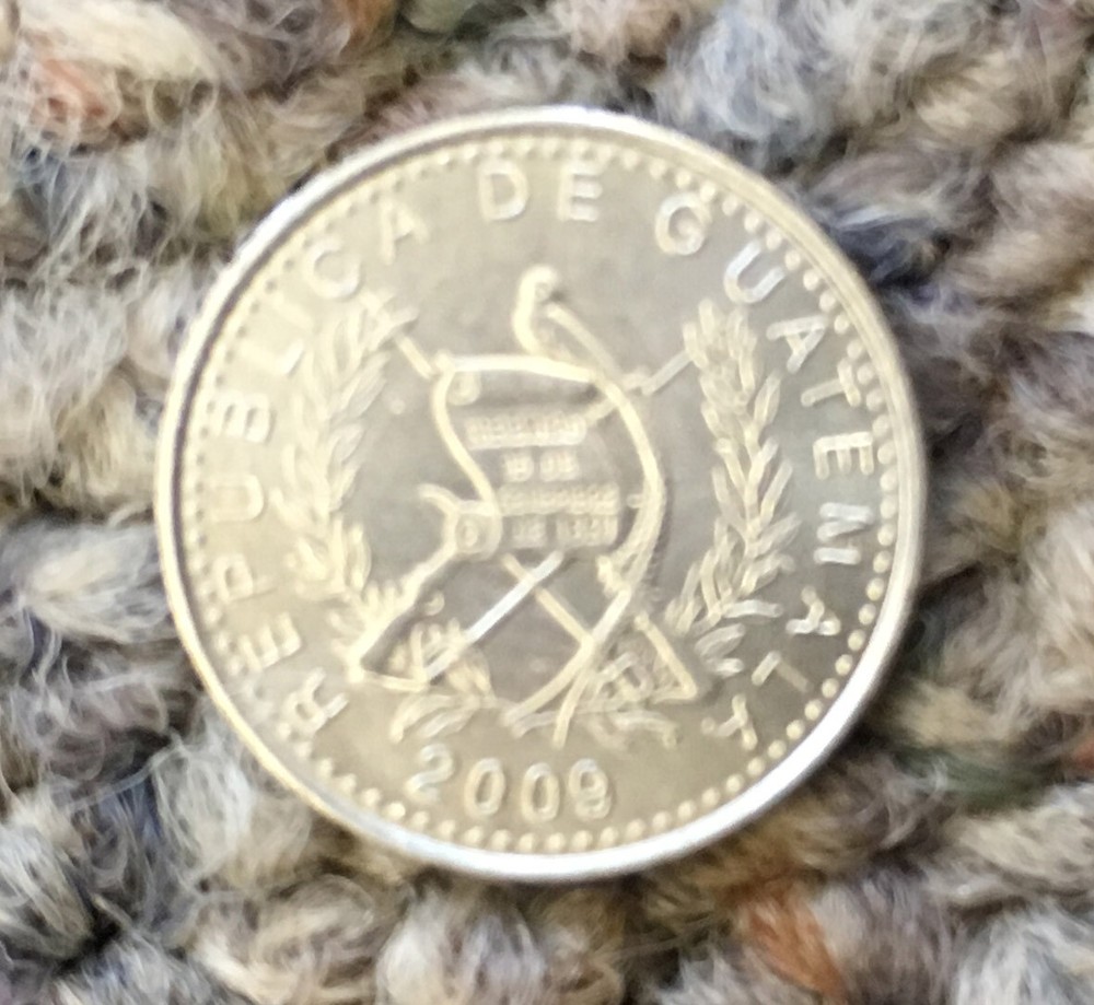 2009 Guatemala 5 Centavos coin; circulated