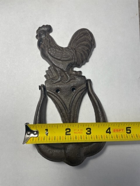 Door Knocker Cast Iron Rooster
