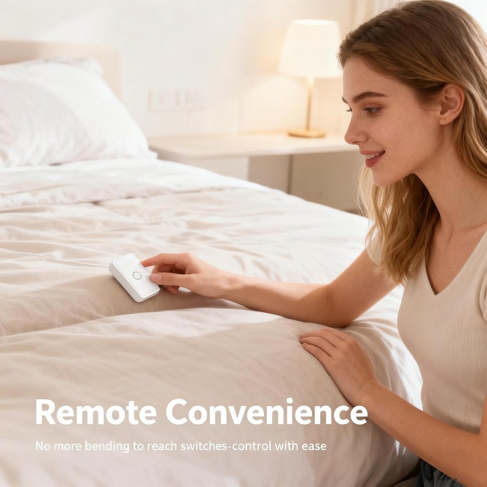 Remote Control Outlet Switch - Wireless, 656ft Range for Lights & Appliances