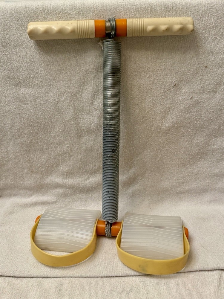 Vintage 1980's  Pull-Up Exerciser Spring Action Rowing Row Ab