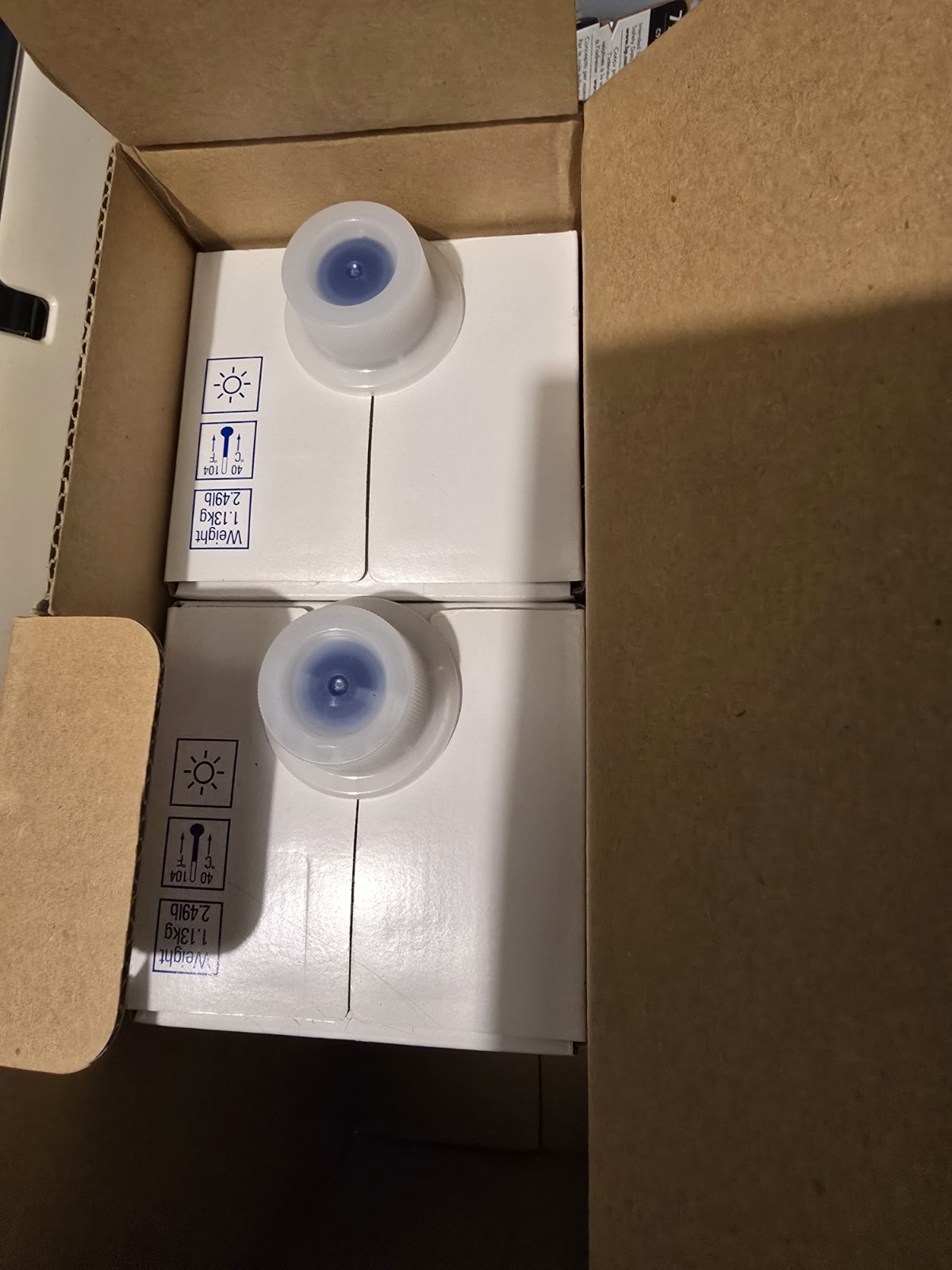 Carton of 2 Ricoh EDP 893234 Ink Type VII Digital Duplicator Ink Blue