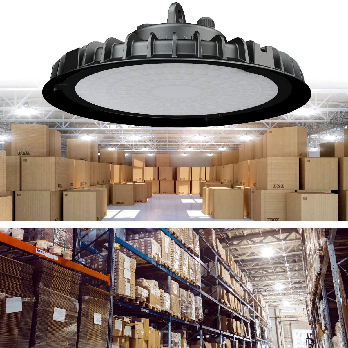 12Pcs 300W UFO Led High Bay Light Commercial Industrial Factory Gym Shop Light