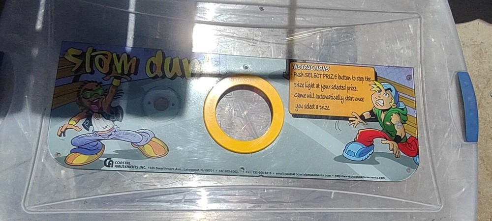 coastal slam dunk arcade plexi overlay #522