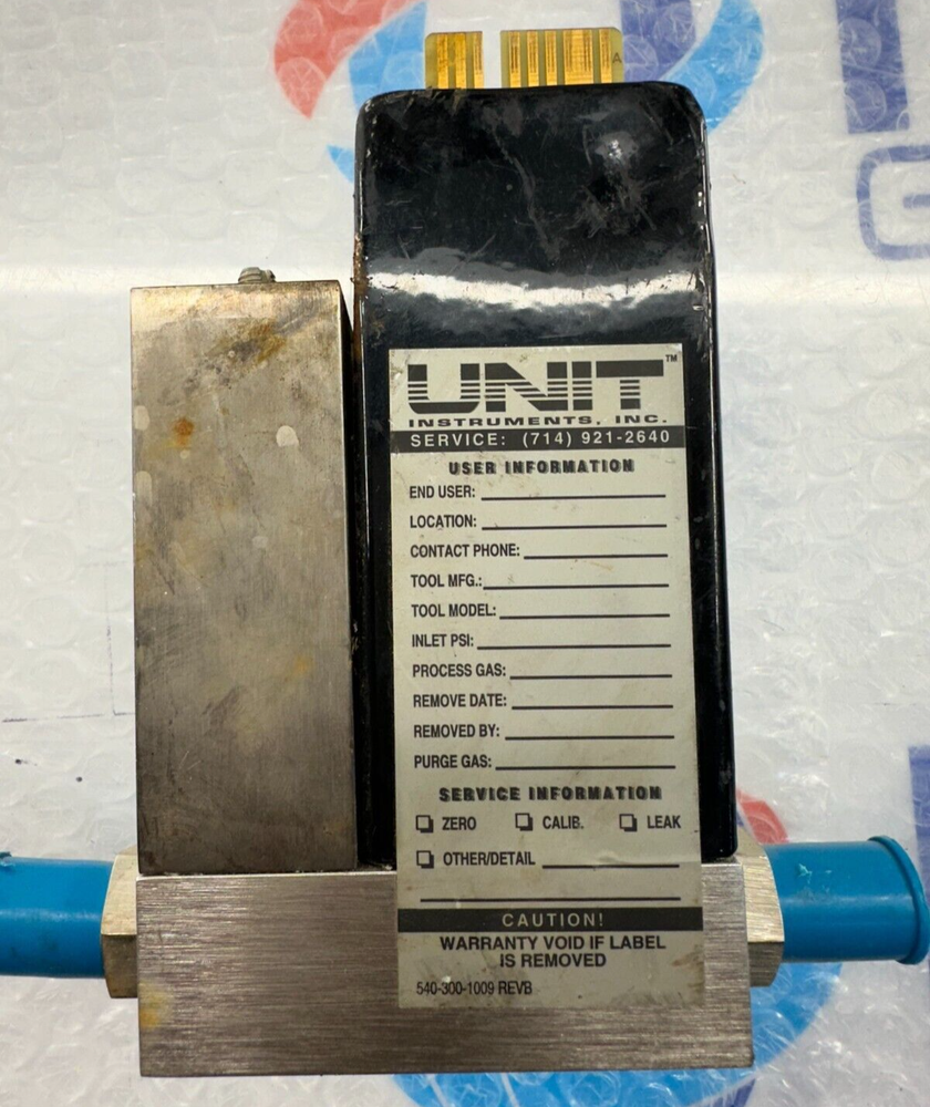 Unit Instruments UFC-1100A Mass Flow Controller Range: 5 SLPM Gas: N2 500PSI Max