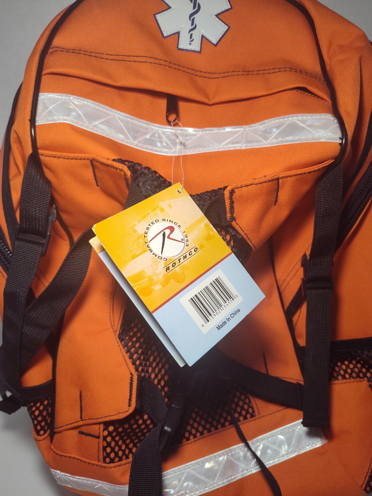 Rothco Orange First Aid/EMT/EMS Trauma Backpack Medical Equipment Bag New w/Tag