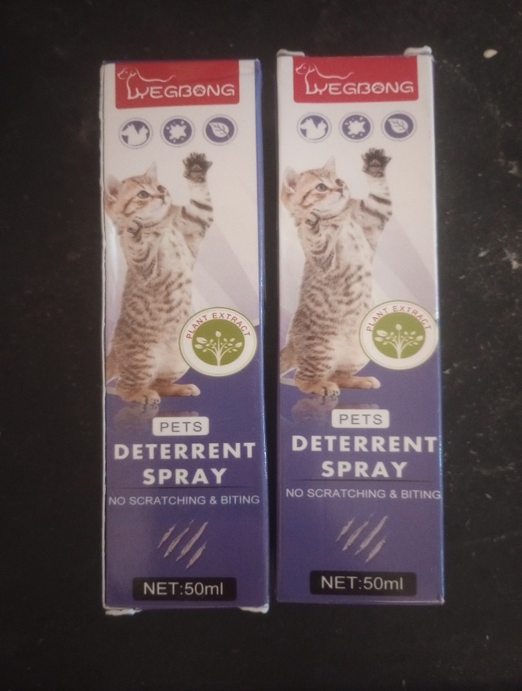 (2) TWO Pets Deterrent Spray NEW