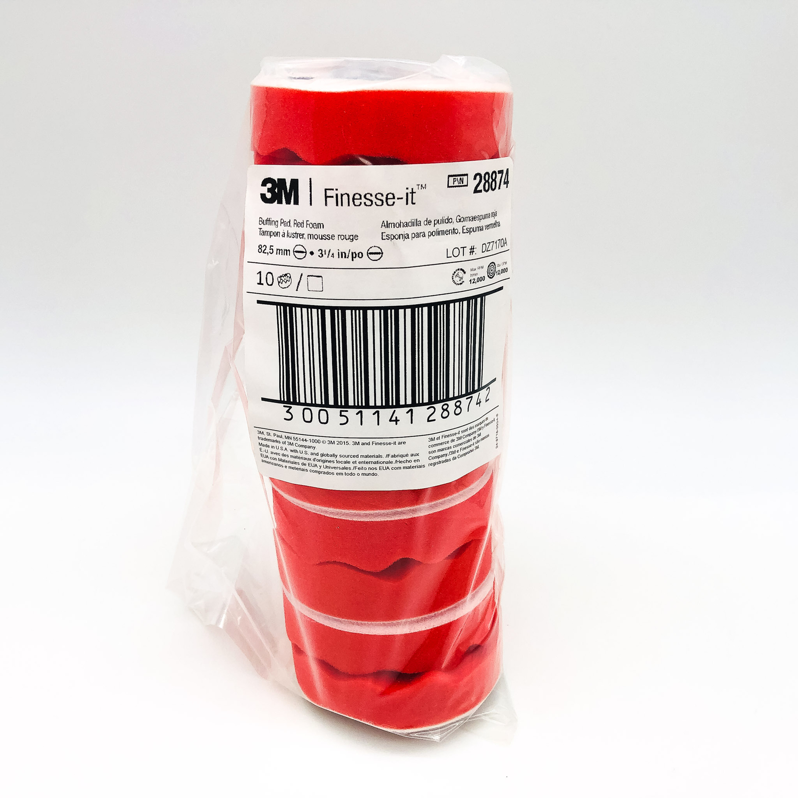 10x 3M Finesse It 28874 Foam Buffing Pads 3-1/4" Auto Body Car Detail Polishing