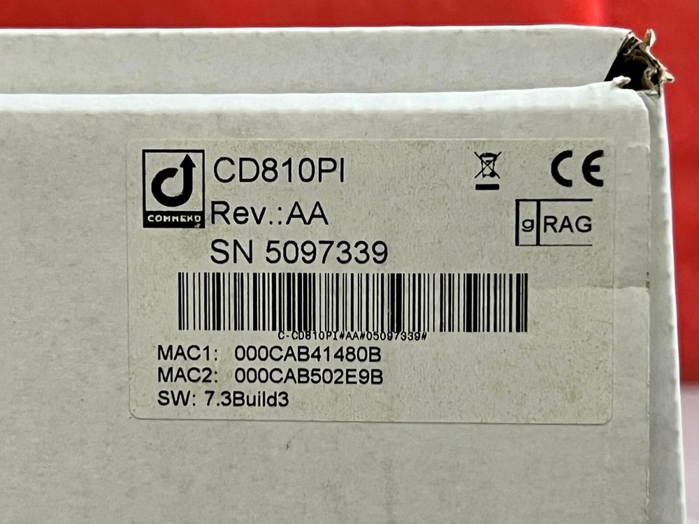 COMMEND CD810PI REV AA Control Desk Base Terminal