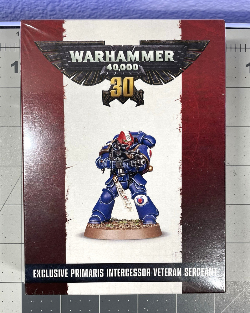 NIB OOP Primaris Intercessor Veteran Sergeant Warhammer 40k 30th Anniversary GW