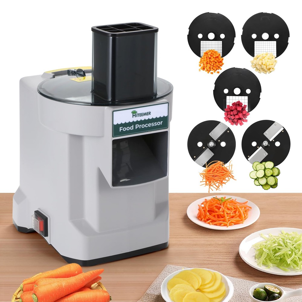 5 in 1 Electric Vegetable Chopper, Commercial Vegetable Dicer Food Processor ...