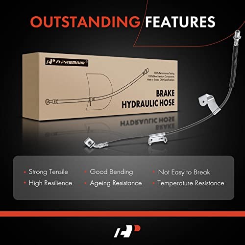 Front Brake Hydraulic Hoses Compatible with Select Front Driver and Passenger