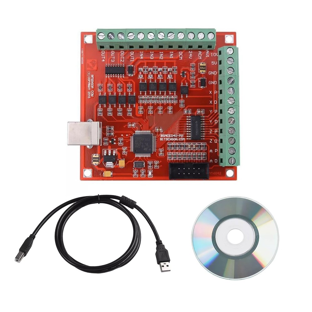 CNC USB Breakout Board 4 Axis Interface Driver Controller For MACH 3