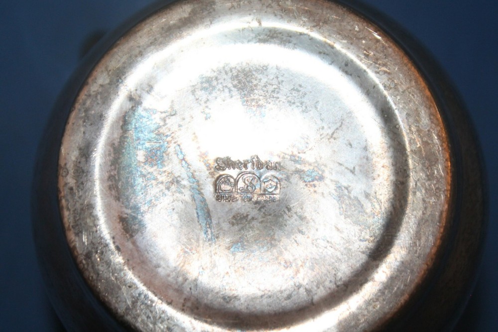 Sheridan Silver On Copper Water Pitcher
