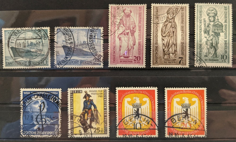 Germany Berlin 1955 Complete Year Set Used