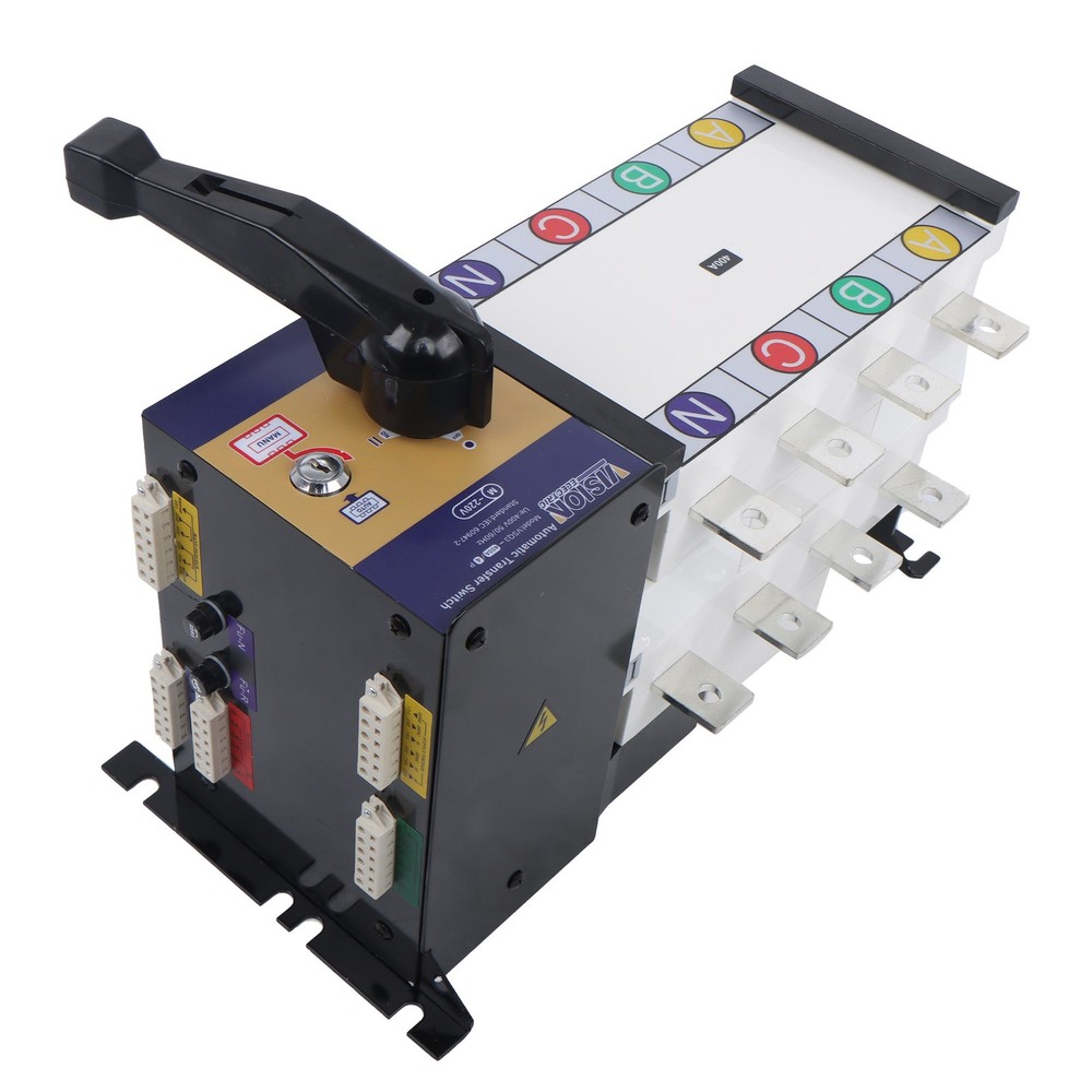 ATS Automatic Transfer Switch 400A 4 P Grid to AC Generator 1 Pack 110V 220V