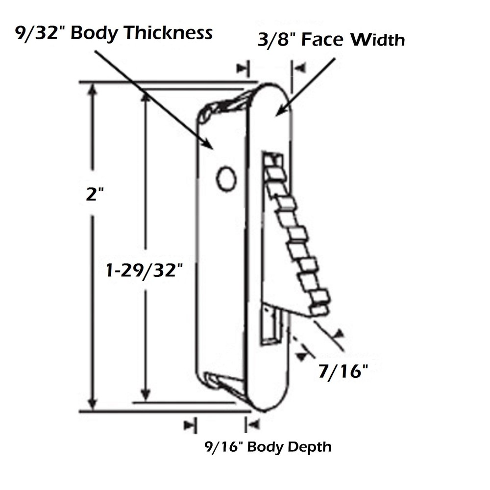 Window Vent Latch Nightly Security Lock, Pop Out Latch For Vinyl Windows Sash