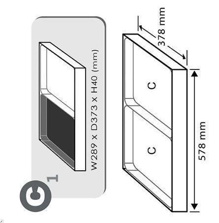 TOPTUL GTC08020 Trolley Tool Insert