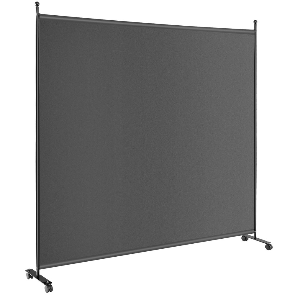 Room Divider Large Single Panel, 73''W x 73''H Privacy Screen with Lockable W...