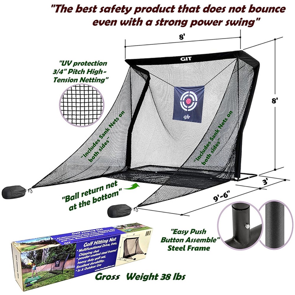 GIT Golf Teaching Net Black Nets