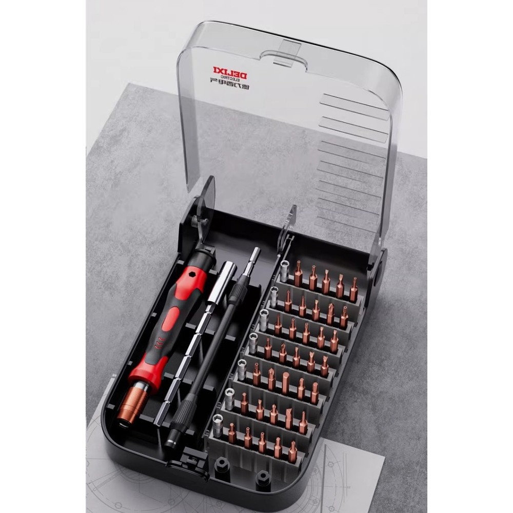 45-in-1 Precision Screwdriver & Socket Set for Engine Models, S2 Steel, Magnetic