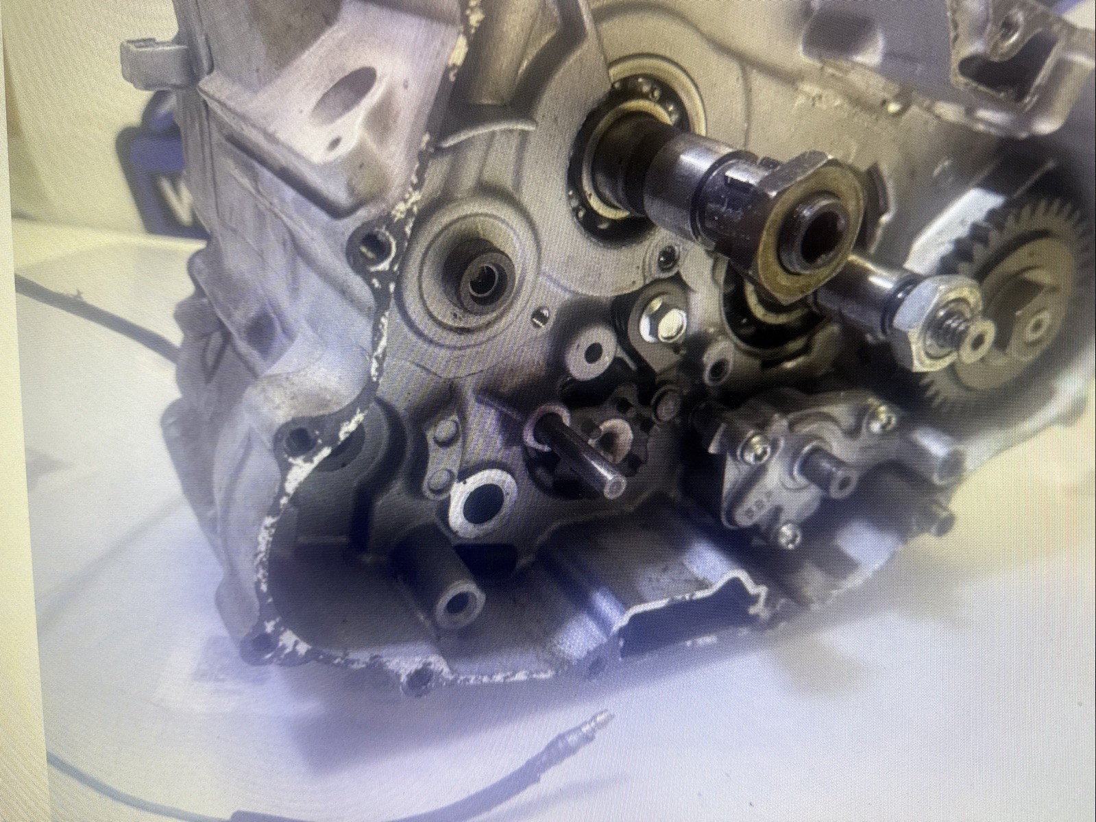 E1-2 Bottom Engine Motor Crankshaft 08 Yamaha Raptor 250 Atv YFM R Free Us Ship