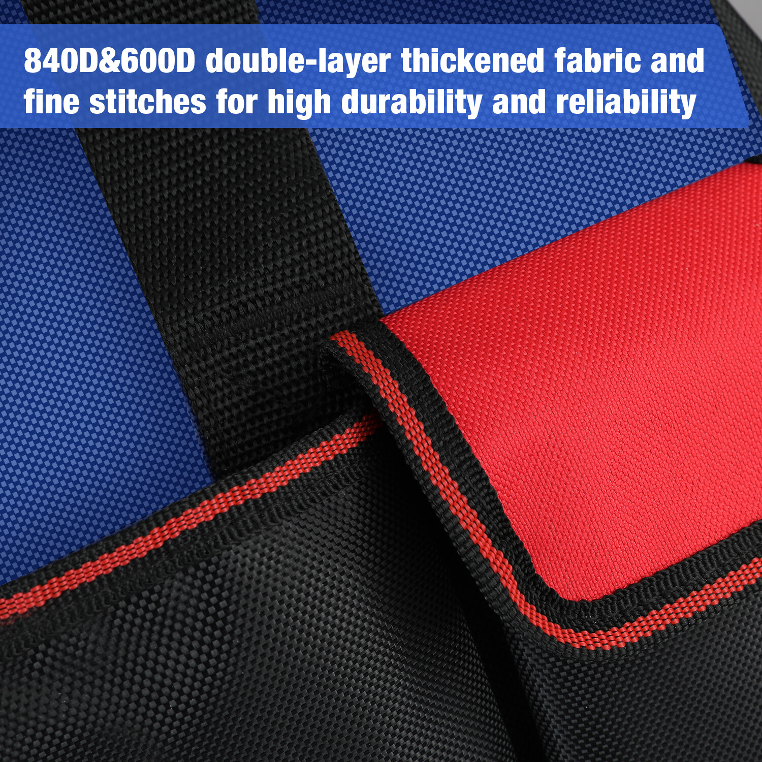 WORKPRO 18"Tool Bag Tool Tote Waterproof with Base and Adjustable Shoulder Strap