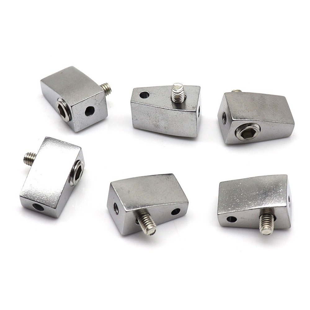 6 String Headless Electric Guitar Nuts Single String Nuts Split Type Nuts Silver