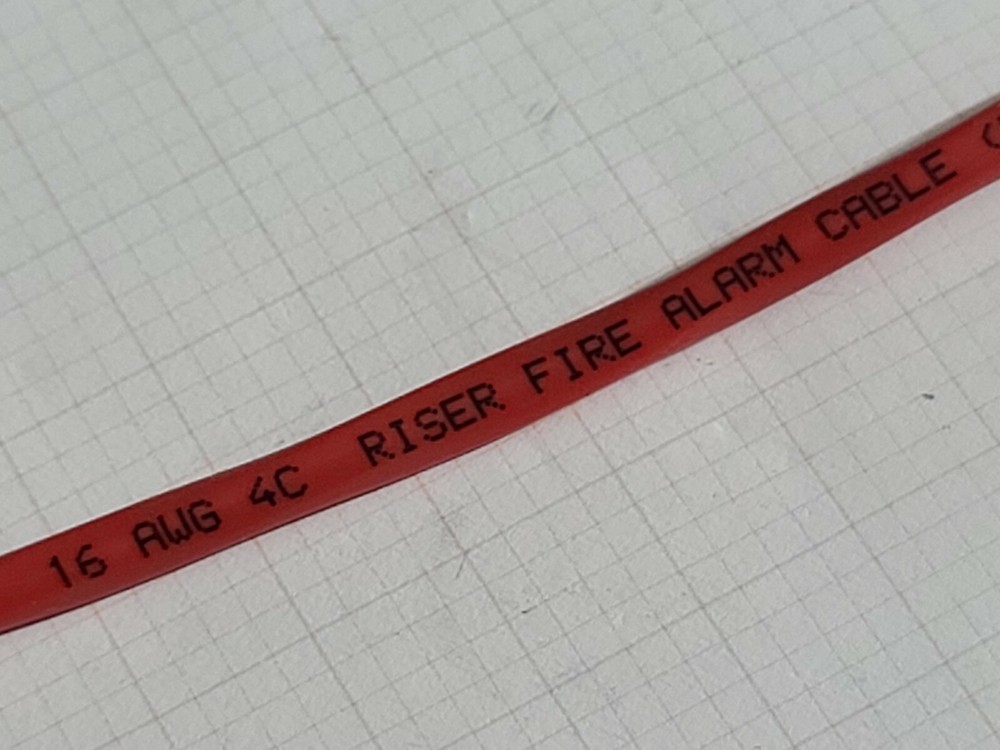 Vertical Cable 315-164/RD 16/4C Solid Riser Fire Alarm Cable FPLR Red /100ft
