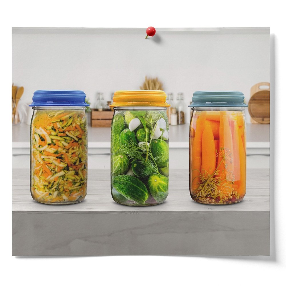 Fermentaholics Patented Silicone Fermentation Stretch Lids, 4 Pack